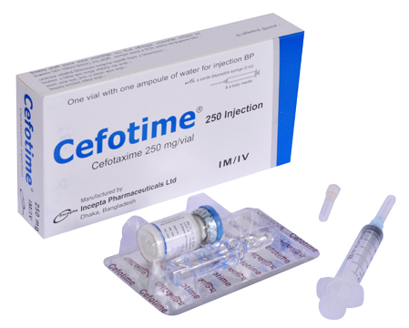Picture of Cefotime 250mg IM/IV